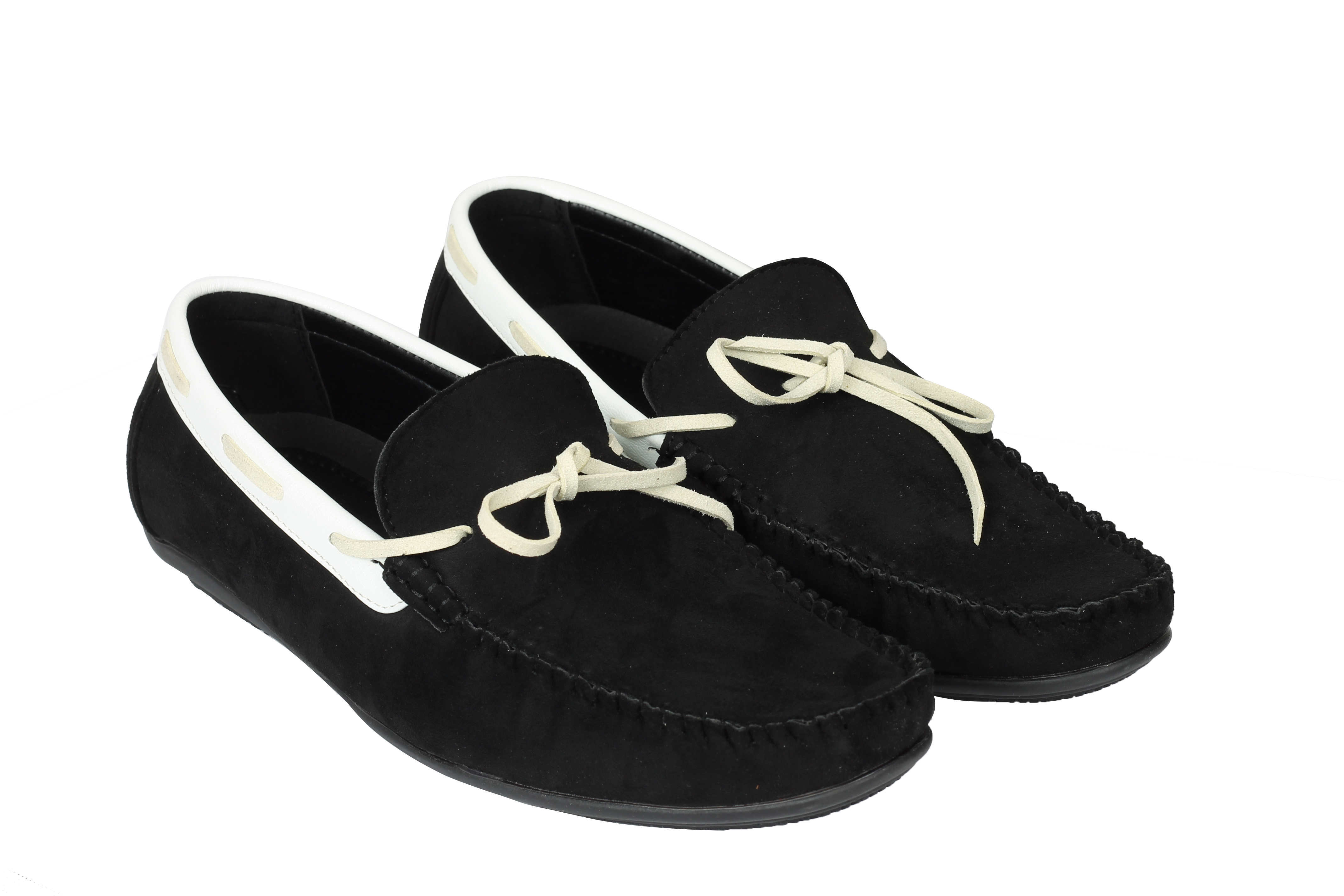 Men Black Brown Blue Faux Suede Leather Smart Mod Moccasin Slip On Driving Shoes Ebay